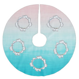 Eenvoudige en trendy aangepaste fototekst kerstboom rok