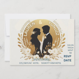 eenvoudige en unieke trouwkaart kaart