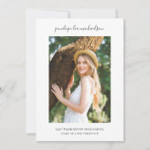 Eenvoudige en  Virtual Graduation Party Foto Kaart (Voorkant)