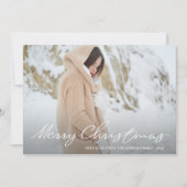 Eenvoudige en vrolijke stippen Kerstmis Foto Feestdagenkaart (Voorkant)