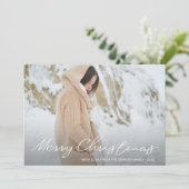 Eenvoudige en vrolijke stippen Kerstmis Foto Feestdagenkaart (Staand voorkant)