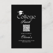 Eenvoudige Enclosur Kaart met QR-code voor College (Voorkant)