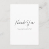 Eenvoudige Enclosur Kaart met QR-code voor College (Achterkant)