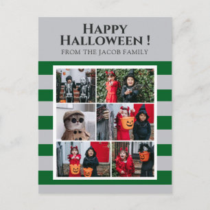 Eenvoudige enge Boo Strip gelukkig Halloween 6 fot Feestdagenkaart