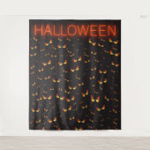 Eenvoudige enge ogen Halloween-feest fotobackdrop Wandkleed (Voorkant)