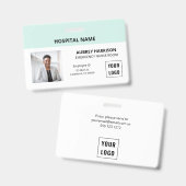 Eenvoudige Essential Medical Photo ID Badge (Voor- en achterkant)