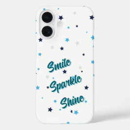 Eenvoudige esthetische sterren – Smile Sparkle Shi iPhone 16 Hoesje