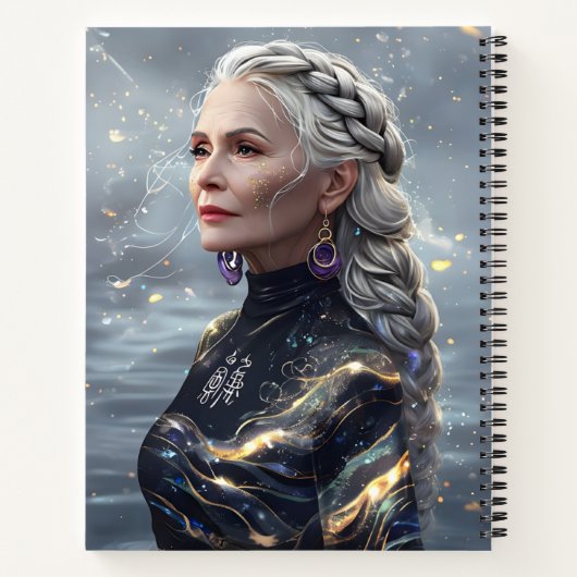 Eenvoudige etherische sfeer Art - Notitieboek (Achterkant)