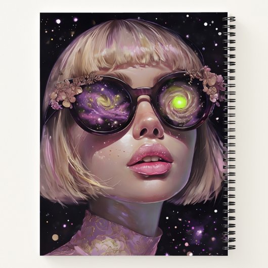 Eenvoudige etherische sfeer Art - Notitieboek (Achterkant)