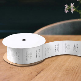 Eenvoudige etiketten van kledingartikelen voor kle satijnen lint