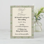 Eenvoudige etnische stijl Sage Groene Kleuren Kaart (Staand voorkant)