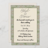 Eenvoudige etnische stijl Sage Groene Kleuren Kaart (Voorkant / Achterkant)