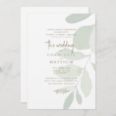 Eenvoudige eucalyptus beide ouders gouden tekst br kaart (Voorkant / Achterkant)