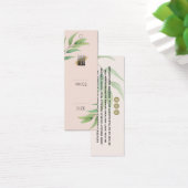 Eenvoudige Eucalyptus Blush Kleding Prijs label Mini Visitekaartjes (Bureau)