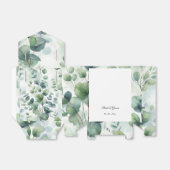 Eenvoudige Eucalyptus Bruiloft Bedankdoosjes (Uitgevouwen)