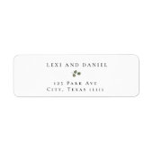 Eenvoudige Eucalyptus Chic Return Address Labels (Voorkant)