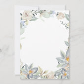 Eenvoudige eucalyptus en gouden kruis | Fotodoop Bedankkaart (Achterkant)