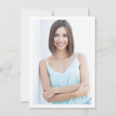 Eenvoudige Eucalyptus Foliage Afstuderen FOTO Bedankkaart (Achterkant)