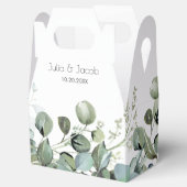 Eenvoudige Eucalyptus Greenery bruiloft Bedankdoosjes (Geopend)