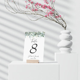 Eenvoudige Eucalyptus Greenery bruiloft Kaart