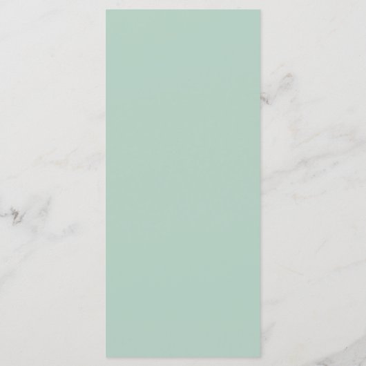 Eenvoudige Eucalyptus Greenery bruiloft Menu (Achterkant)