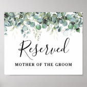 Eenvoudige Eucalyptus Greenery bruiloft Poster (Voorkant)