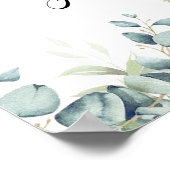 Eenvoudige Eucalyptus Greenery bruiloft Poster (Hoek)