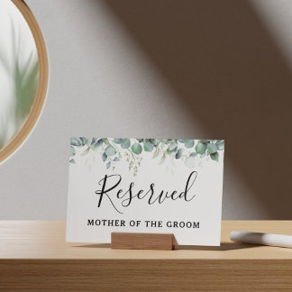 Eenvoudige Eucalyptus Greenery bruiloft Poster
