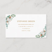 Eenvoudige Eucalyptus Greenery Visitekaartje (Achterkant)