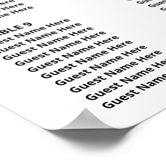 Eenvoudige Eucalyptus Greenery Wedding Seding Char Poster (Hoek)