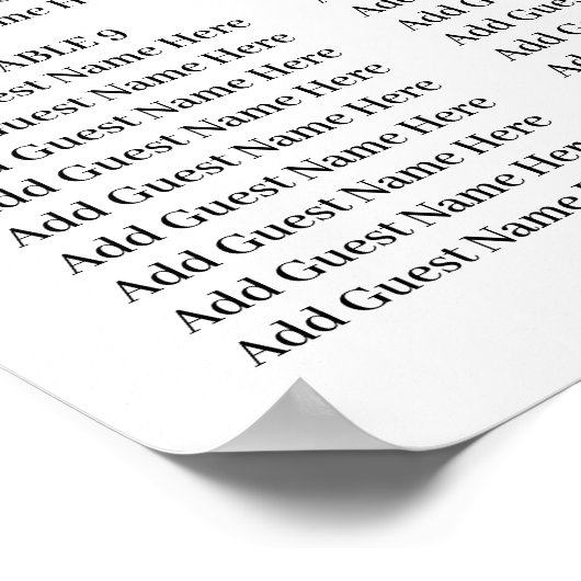 Eenvoudige Eucalyptus Greenery Wedding Seding Char Poster (Hoek)