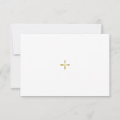 Eenvoudige Eucalyptus Groen Orthodoxe begrafenis Bedankkaart (Achterkant)