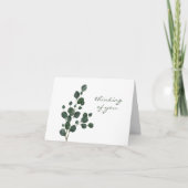 Eenvoudige Eucalyptus Groene Troost Kaart (Voorkant)