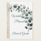 Eenvoudige Eucalyptus Huwelijksplanner Planner (Voorkant)