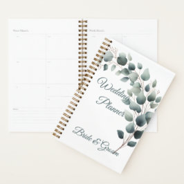 Eenvoudige Eucalyptus Huwelijksplanner Planner