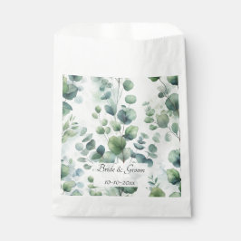 Eenvoudige Eucalyptus Kanten Bruiloft Bedankzakje