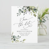 Eenvoudige Eucalyptus laat Griekenland de datum op Kaart (Staand voorkant)