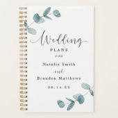 Eenvoudige Eucalyptus Leaf Lijst & Kalligrafie Bru Planner (Voorkant)