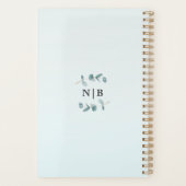 Eenvoudige Eucalyptus Leaf Lijst & Kalligrafie Bru Planner (Achterkant)