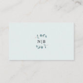 Eenvoudige eucalyptus Lijst bruiloft accommodaties Informatiekaartje (Achterkant)