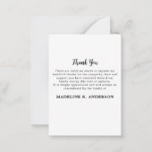 Eenvoudige Eucalyptus Memorial Foto Funeral Hartel Notitiekaartje (Achterkant)