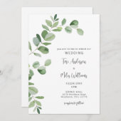 Eenvoudige Eucalyptus Moderne Geen Ouders Kaart (Voorkant / Achterkant)