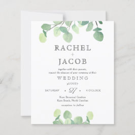 Eenvoudige Eucalyptus Waterverf Greenery Wedding I