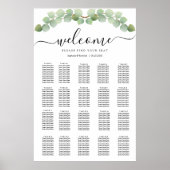 Eenvoudige Eucalyptus Weddenschap Poster (Voorkant)