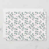 Eenvoudige eucalyptusbladeren met kruisdoop Foto Kaart (Achterkant)