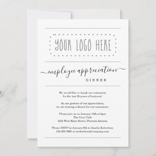 Eenvoudige evaluatie van werknemers — Logo toevoeg Kaart (Voorkant)