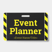 Eenvoudige "Event Planner" badge (Back)