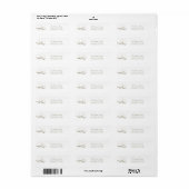 Eenvoudige Evergreen Branch met Kerstkaarsen Etiket (Full Sheet)