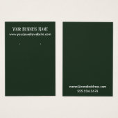 Eenvoudige Evergreen Earring Holder Display Kaarte Visitekaartje (Voorkant /achterkant)