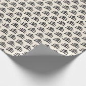 Eenvoudige Evergreen Modern Wrapping Paper Roll Cadeaupapier (Hoek)